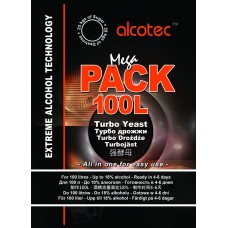 Спиртовые дрожжи Alcotec MegaPack 100L, 360 г Спиртовые дрожжи Alcotec MegaPack 100L, 360 г